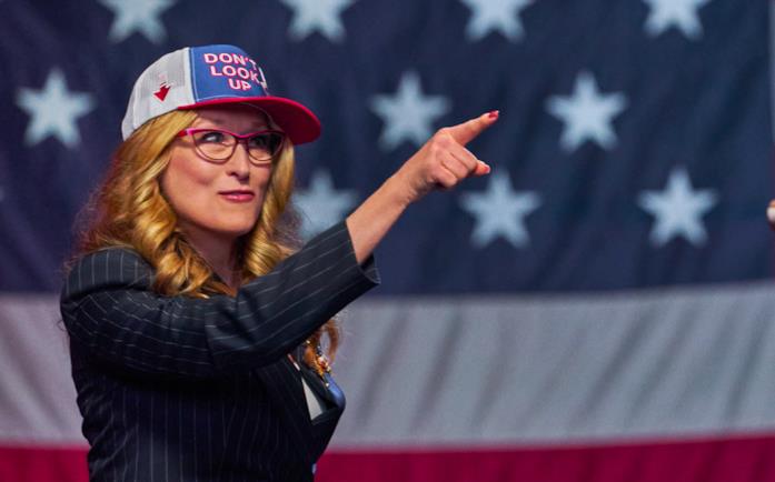 Meryl Streep in Don't Look Up Meryl Streep in una scena di Don't Look Up