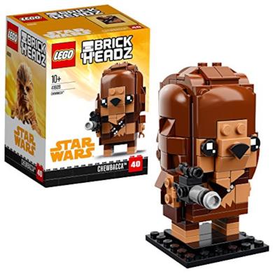 Brickheadz- Chewbacca, Star Wars, Multicolore, 41609