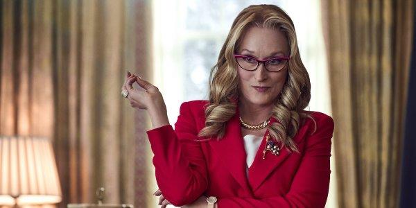 Meryl Streep in Don't Look Up Una scena di Don't Look Up con Meryl Streep