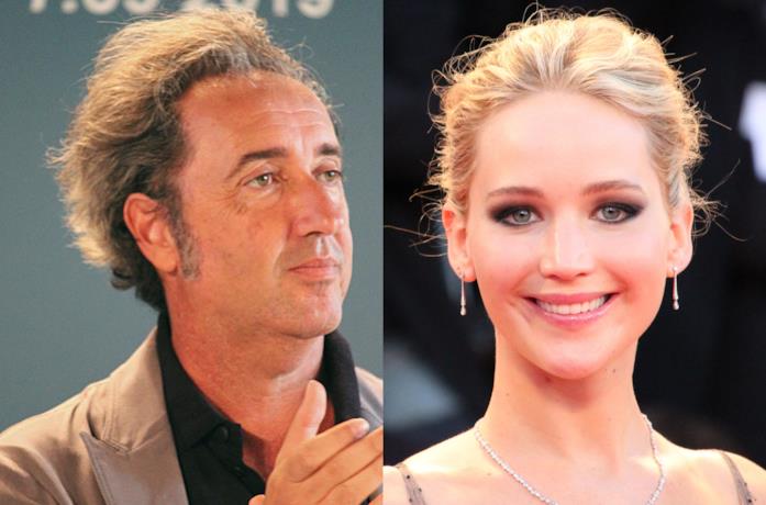 Paolo Sorrentino e Jennifer Lawrence