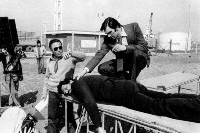 Il grande racket, uno dei titoli più celebri di Enzo G. Castellari Fabio Testi sul set del film