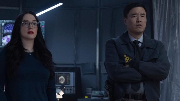 Darcy Lewis e Jimmy Woo, due dei personaggi più amati di WandaVision Kat Dennings e Randall Park in WandaVision