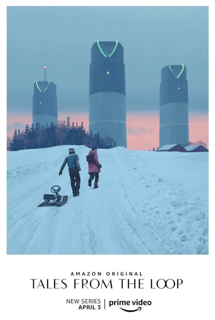 Il poster di Tales from the Loop Il poster di Tales from the Loop ritrae una scena del primo episodio