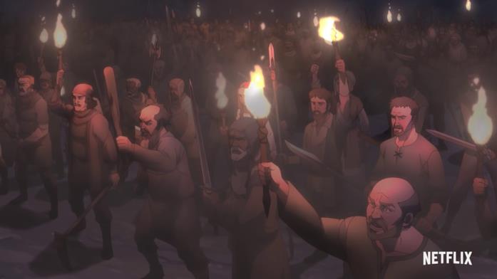 The Witcher: Nightmare of the Wolf, la folla attacca il castello nel trailer Kaer Morhen è sotto assedio nel trailer di The Witcher: Nightmare of the Wolf