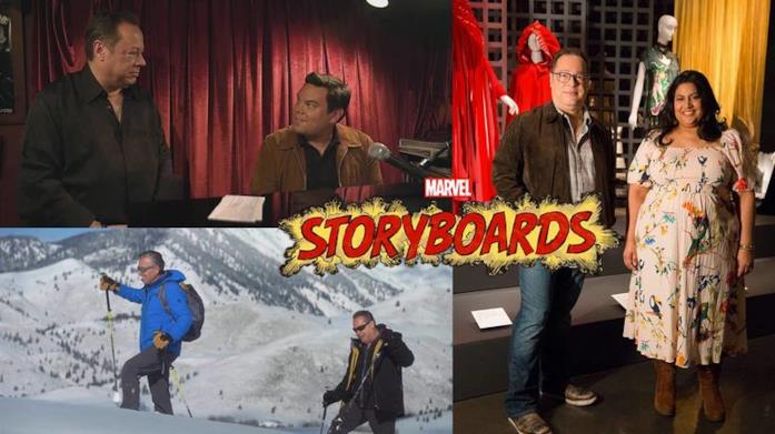 Foto e logo di Marvel Storyboards