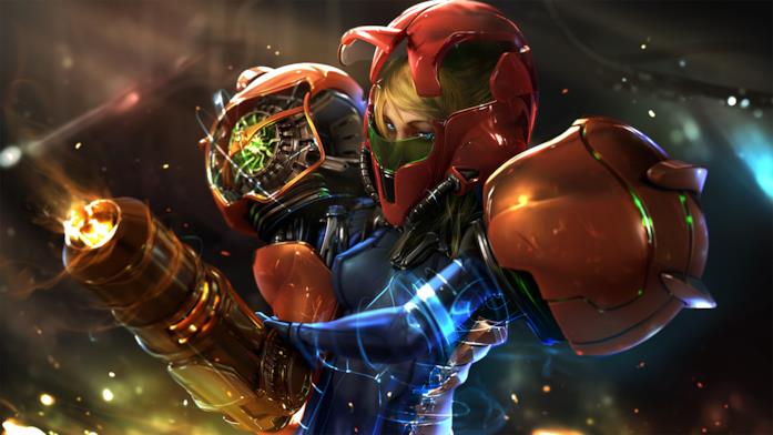 Un artwork di Samus Aran