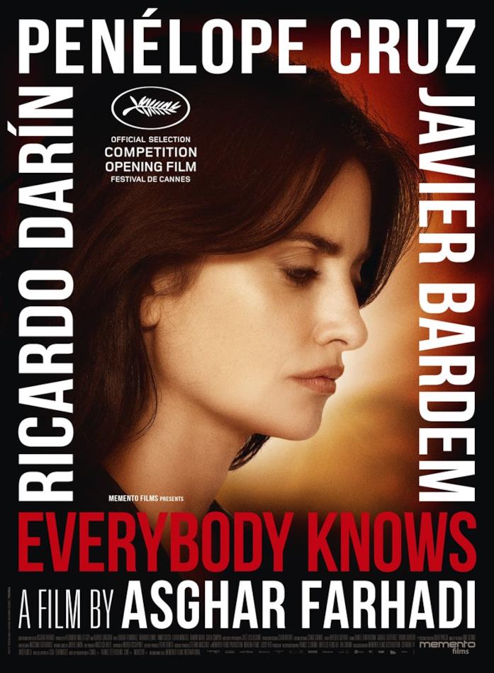 Everybody Knows (Todos los saben) Penélope Cruz nel poster ufficiale di Everybody Knows