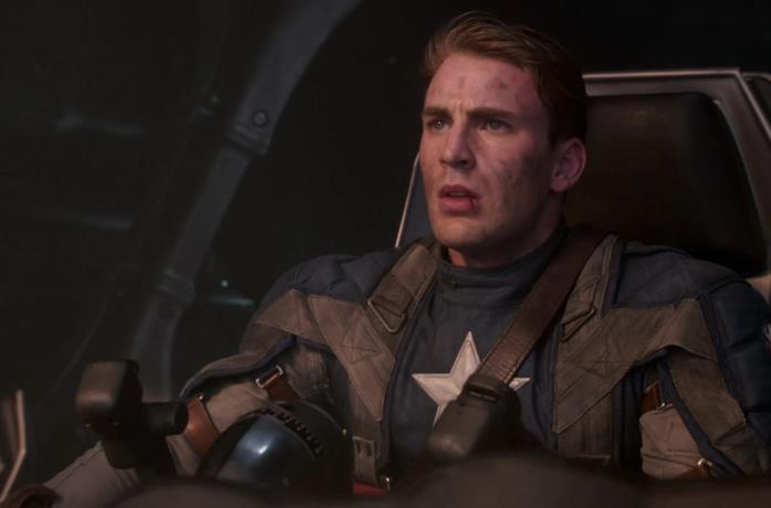 Capitan America prima dello schianto ne Il Primo Vendicatore