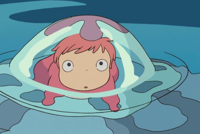 Ponyo in acqua