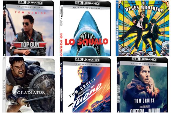 Top Gun, Lo Squalo, The Blues Brothers, Il Gladiatore, Giorni di Tuono e La Guerra dei Mondi