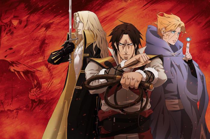 Un'immagine dei protagonisti della serie animata di Castlevania