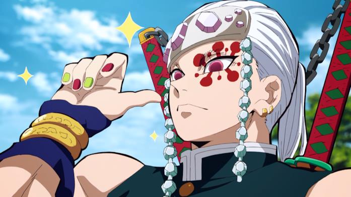 Tengen Uzui di Demon Slayer Pilastro del suono