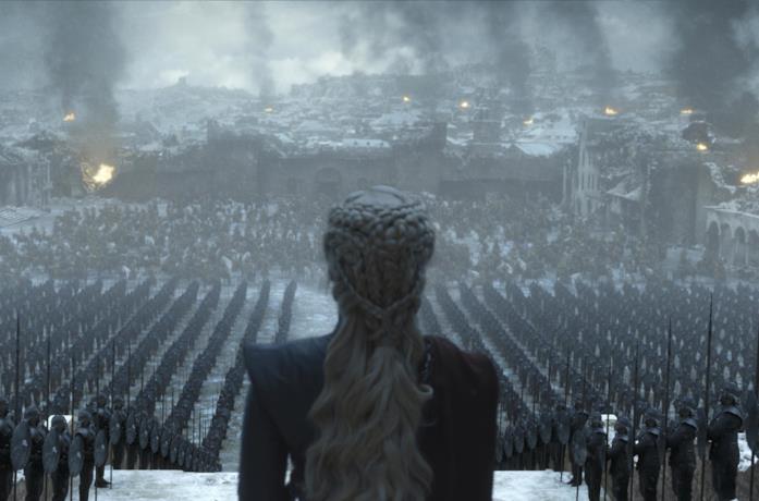 Una scena dal finale di Game of Thrones