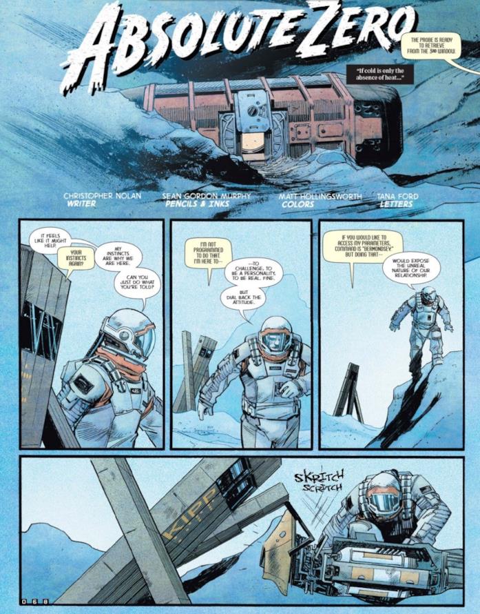 Absolute Zero, il fumetto prequel di Interstellar Una tavola di Absolute Zero