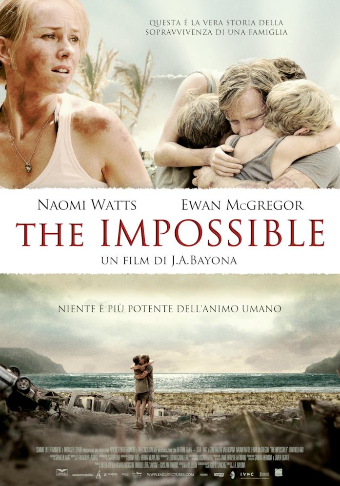 Il poster italiano di The Impossible La locandina di The Impossible