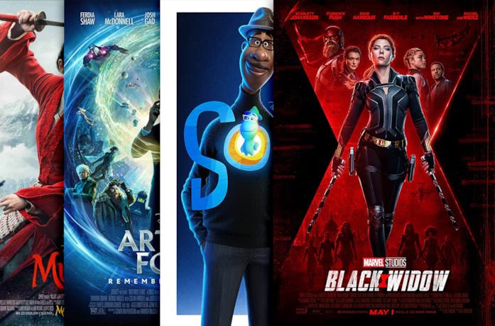 I poster di Black Widow, Onward, Gli Eterni, Mulan