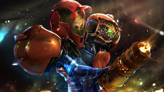Uno splendido artwork di Samus Aran