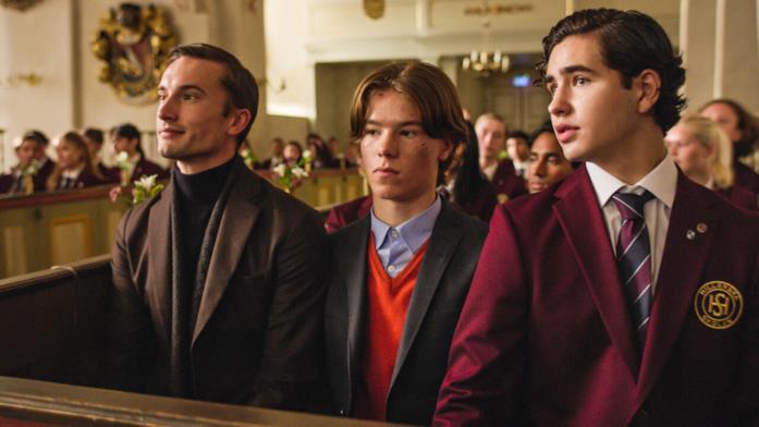 Una scena di Young Royals Il cast di Young Royals