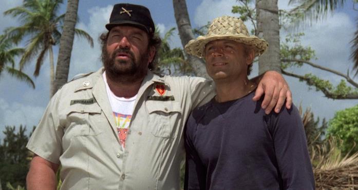 Bud Spencer e Terence Hill, protagonisti di Chi trova un amico trova un tesoro