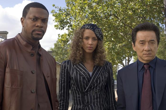 Una scena di Rush Hour 3 - Missione Parigi Jackie Chan, Chris Tucker e Noémie Lenoir in Rush Hour 3