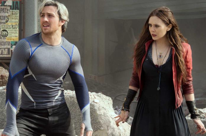 Wanda e Pietro Maximoff nel film Avengers: Age of Ultron Il personaggio di Quicksilver in Avengers: Age of Ultron