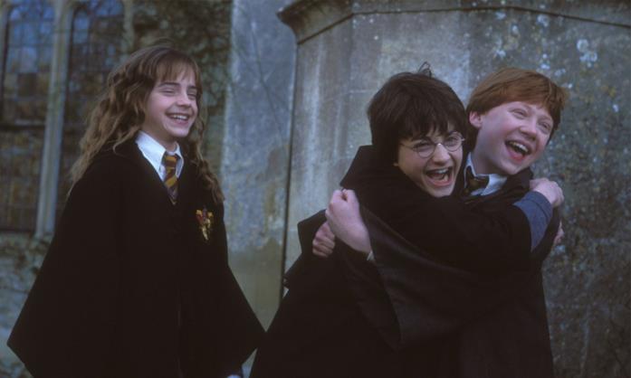 Hermione, Harry e Ron in Harry Potter