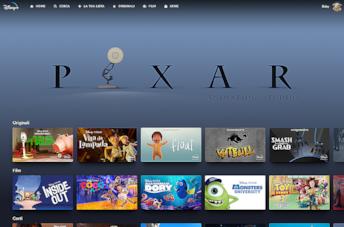 Una scena della serie Pixar tra la gente