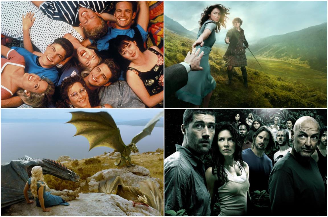 Beverly Hills 90210, Outlander, Game of Thrones, Lost