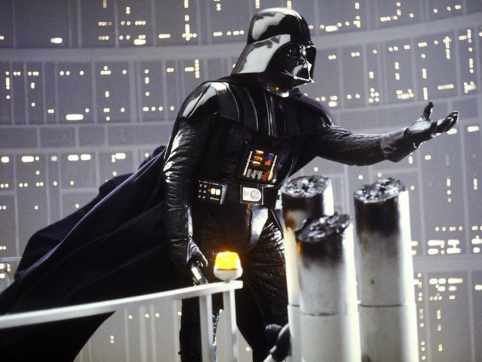 Darth Vader in un frame de L'impero colpisce ancora