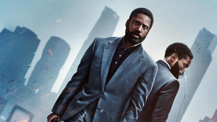 Tenet - John David Washington John David Washington in versione duplice su uno dei poster del film