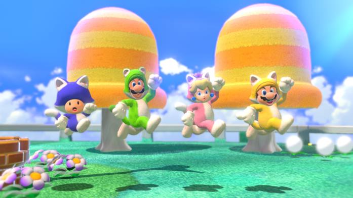 Super Mario 3D World personaggi Super Mario costume gatto