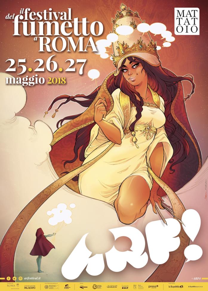 Il poster dell'ARFestival 2018 La Papessa protagonista deposte dell'ARFestival 2018