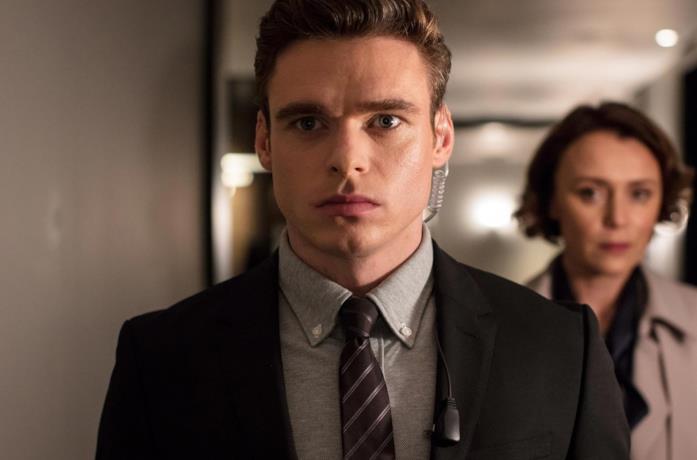 Primo piano di Richard Madden in Bodyguard