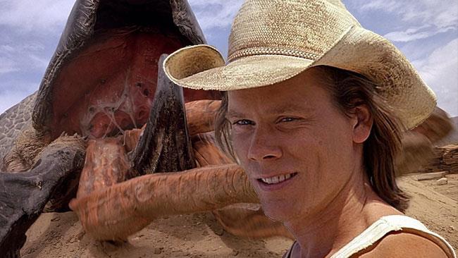 Kevin Bacon nei panni di Val McKee in Tremors