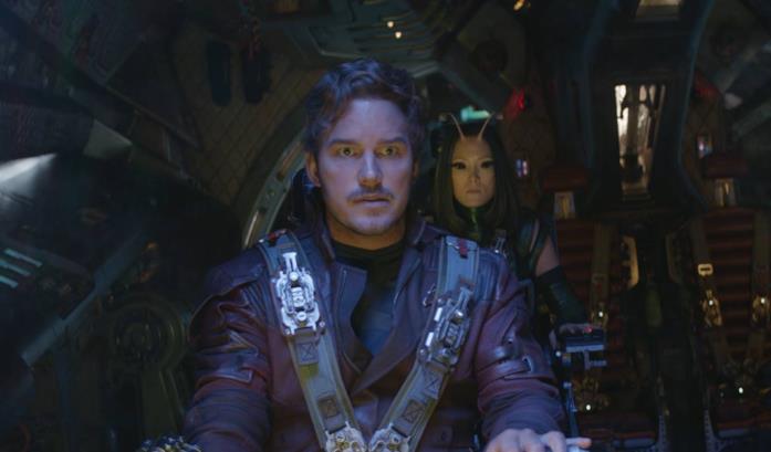 Star-Lord a bordo della Milano in Avengers: Infinity War
