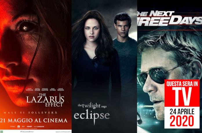 Questa sera film in TV: 24 aprile 2020