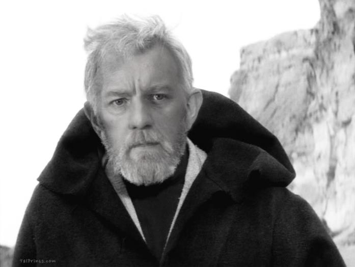 Un mix tra Alec Guinness e Ewan McGregor L'attore Alec Guinness si mescola a Ewan McGregor in questa foto di Obi-Wan