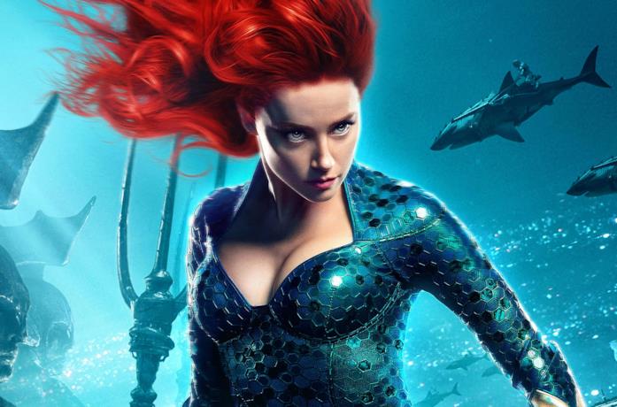 Amber Heard è Mera in un poster di Aquaman