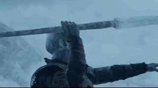 L'immagine di Game of Thrones Il Re della Notte trafigge Viserion