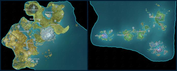 I punti pesca nella mappa di Genshin Impact 2.0 La mappa per pescare tutti i pesci in Genshin Impact