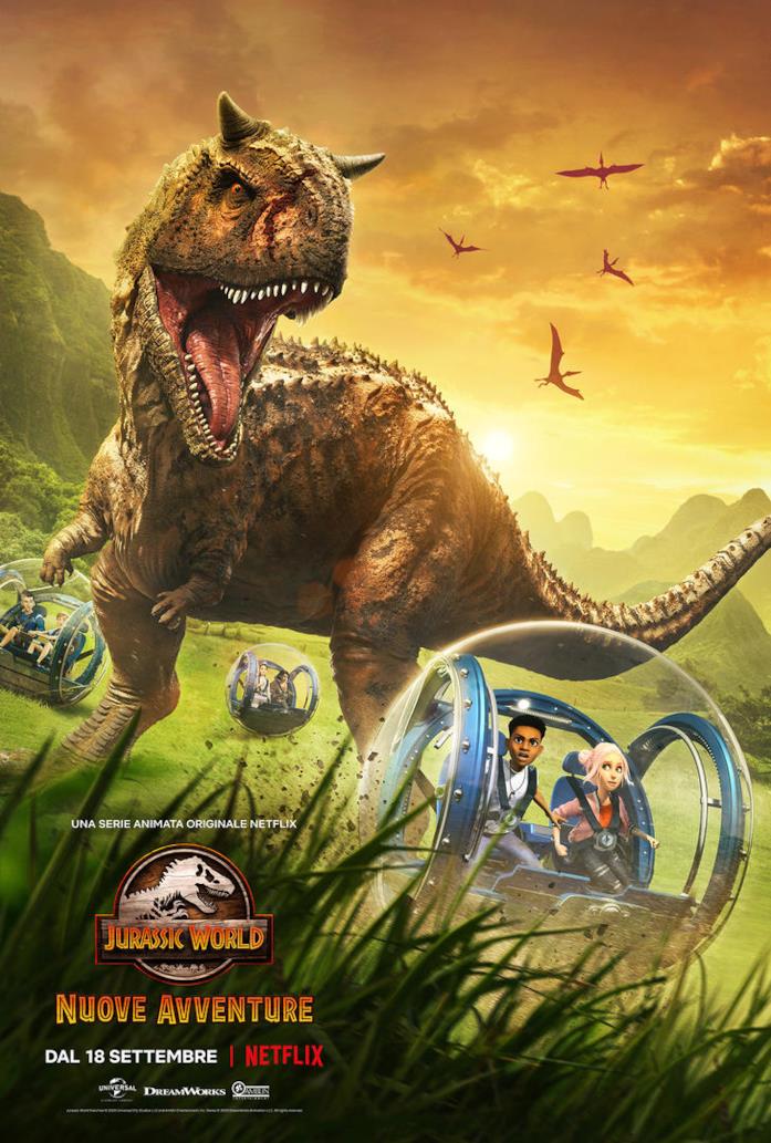 Jurassic World: Nuove avventure, il poster ufficiale La nuova locandina di Jurassic World: Nuove avventure