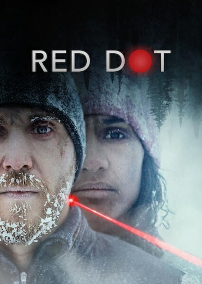 Red Dot, il poster ufficiale del film Netflix David e Nadja sotto il mirino di qualcuno