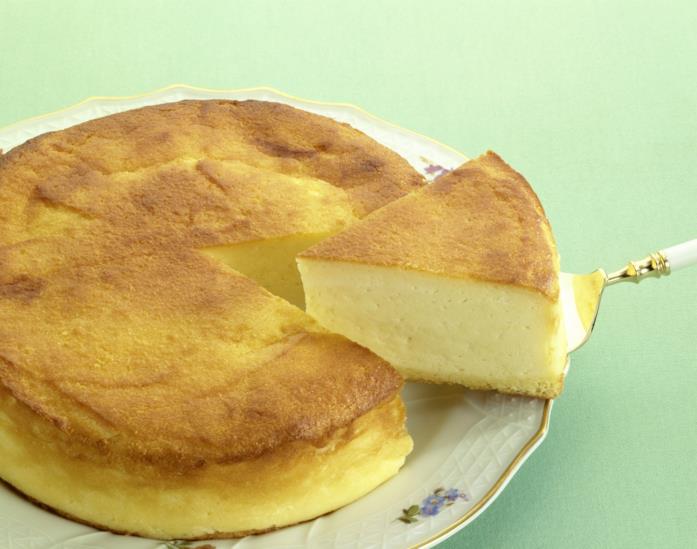 Cheescake Primo piano di una cheesecake classica