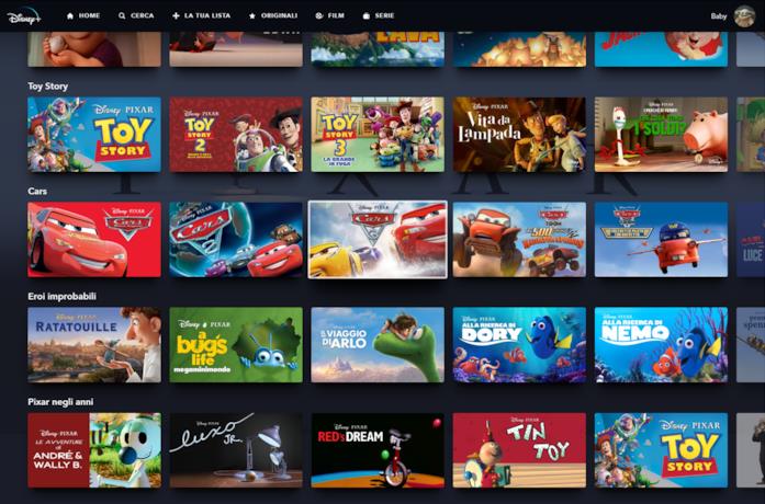 I film Pixar su Disney+ Italia I film Pixar su Disney+ Italia