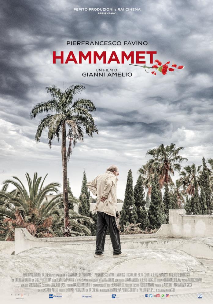 Hammamet, al cinema dal 9 gennaio 2020 Pierfrancesco Favino nel poster ufficiale di Hammamet