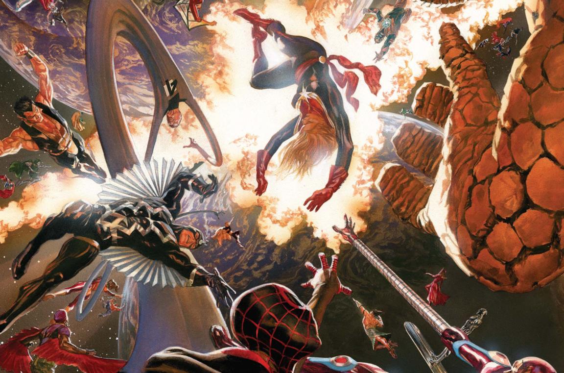 Dettaglio della cover di Secret Wars #1