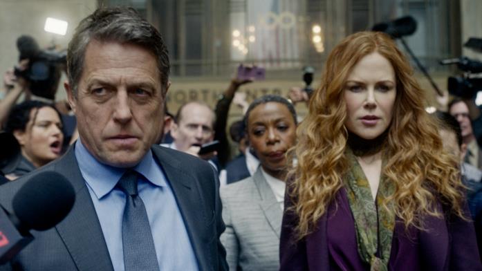 Hugh Grant e Nicole Kidman in una scena di The Undoing Primo piano di Hugh Grant e Nicole Kidman