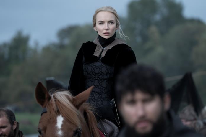 The Last Duel Jodie Comer a cavallo