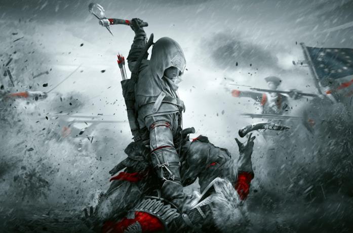 Il protagonista di Assassin's Creed III in azione