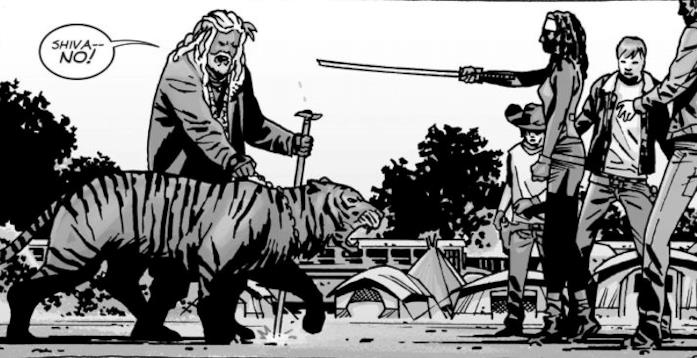 Ezekiel incontra Rick e i suoi nei fumetti